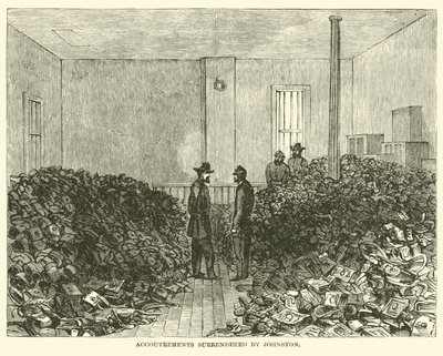 Utstyr overgitt av Johnston, april 1865 av American School