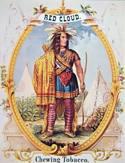 Annonse for "Red Cloud Tobacco" av American School