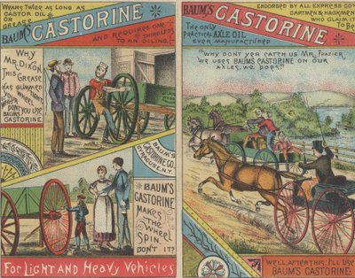 Annonse for Baums Castorine, 1884 av American School