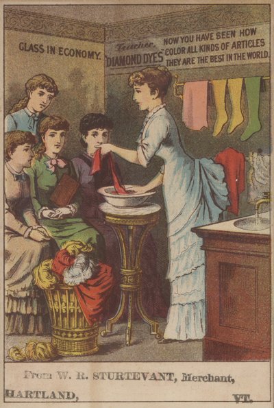 Annonse for diamantfarger (litho-farge) av American School