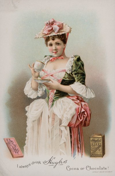 Annonse for Huylers kakao og drikkesjokolade, 1893 av American School