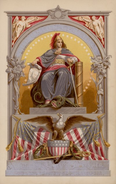 Allegorisk figur som representerer USA av American School