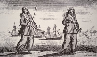 Anne Bonny og Mary Read (gravering) av American School
