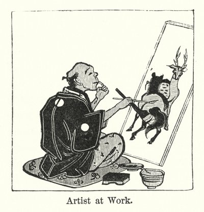 Artist at Work (gravering) av American School