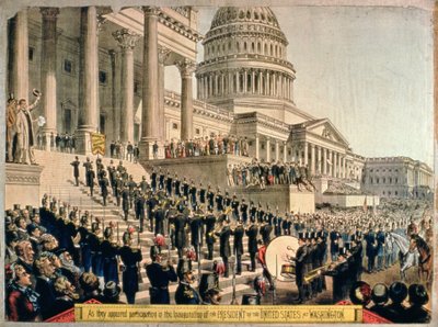 Da de dukket opp og deltok i innsettelsen av USAs president i Washington av American School