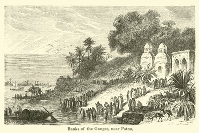 Banks of the Ganges, nær Patna av American School