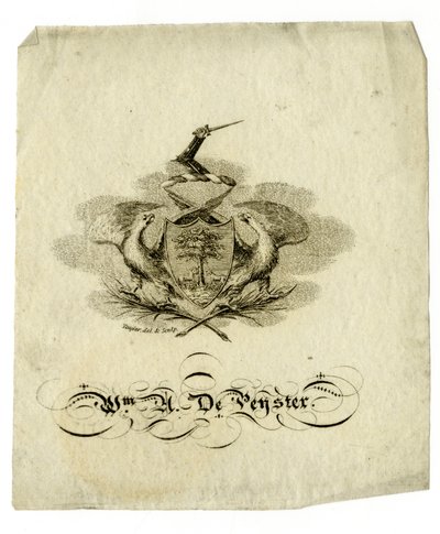 Bokskilt av William Axtell De Peyster (1793-1856), ca. 1840 av American School