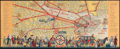 Boston er en surfeby: hva du skal se og hvordan du kan nyte besøket ditt, ca. 1935-45 (farge litho) av American School