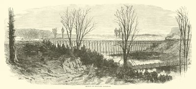 Bridge on Military Railroad, mars 1865 av American School