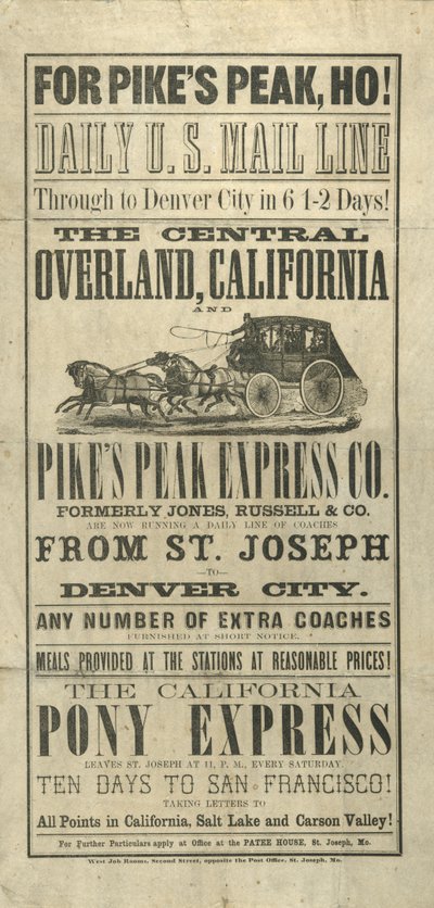 Bredsideannonsering Transamerikanske reiser og reiseruter av American School