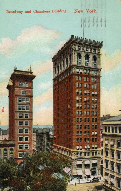 Broadway and Chambers Building, New York, ca. 1900-09 av American School