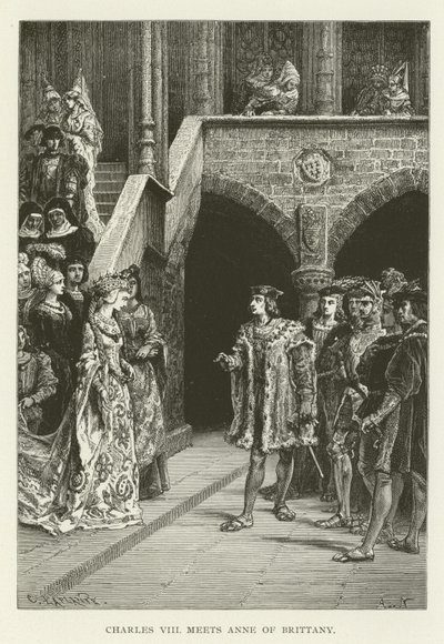 Charles VIII møter Anne av Bretagne av American School