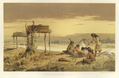 Chippewa stillasbegravelse av American School
