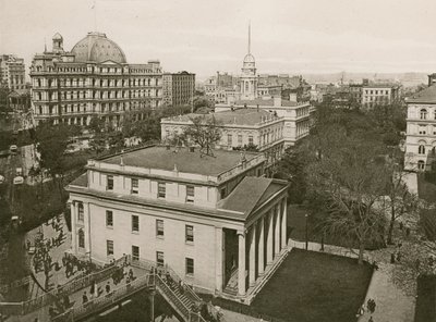 City Hall Park, N.Y (fotogravyr) av American School