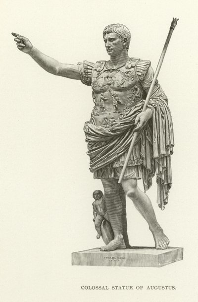 Kolossal statue av Augustus av American School