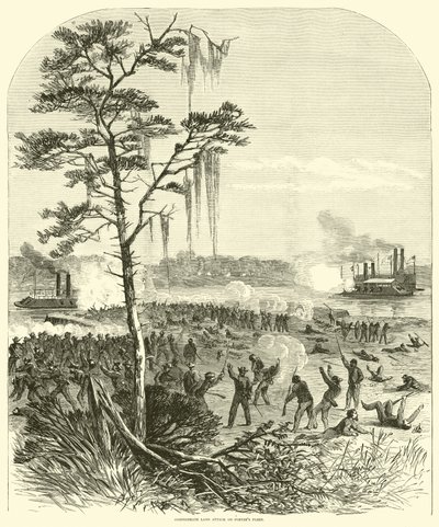 Konføderert landangrep på Porters-flåten, april 1864 av American School