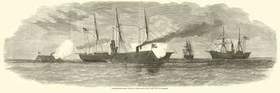 Konfødererte værer engasjerte blokkeringsflåten utenfor Charleston, januar 1863 av American School