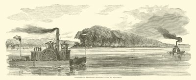 Konføderert transport som brakte storfe til Vicksburg, februar 1863 av American School
