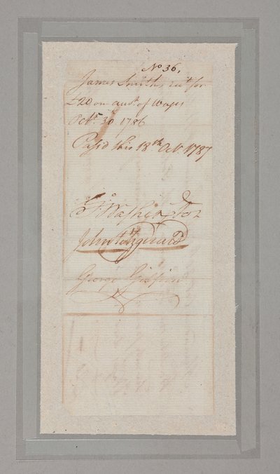 Konstitusjonell konvensjon: samling av brev og dokumenter signert av 54 av de 55 delegatene til den historiske konvensjonen fra 1787 (penn og blekk på papir) (se også 2561290-92) av American School