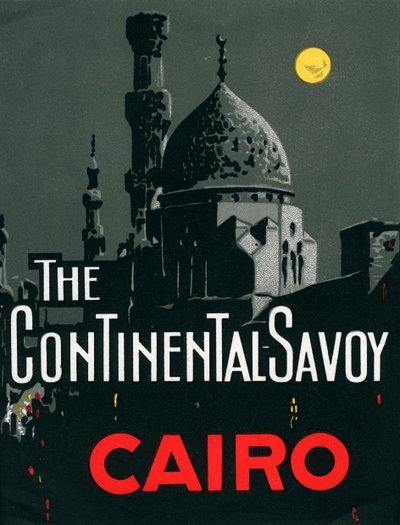 Continental Savoy Hotel i Kairo med moske av American School