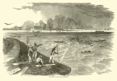 Break på Nedre Mississippi, 1862 av American School