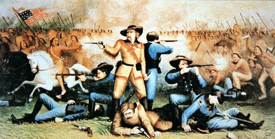 Custers siste stand ved slaget ved Little Bighorn, 25. juni av American School