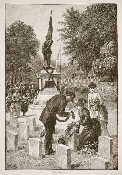 Dekorasjonsdag, fra en bokpub. 1896 av American School