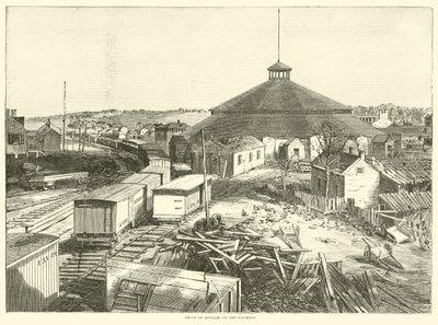 Depot for forsyninger på jernbanen, oktober 1863 av American School