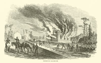 Ødelegge jernbaner, april 1863 av American School