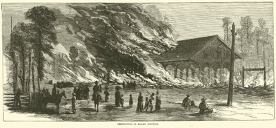 Ødeleggelse av Millen Junction, november 1864 av American School
