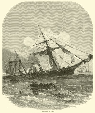 Ødeleggelse av Alabama, juni 1864 av American School