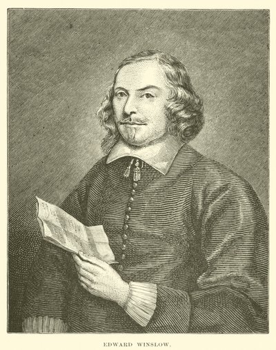 Edward Winslow (gravering) av American School