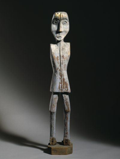 Billedefigur, Chippewa, sent på 1800-tallet (tre, jernspiker og pigment) av American School
