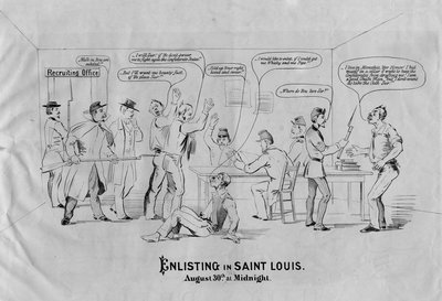 Verving i Saint Louis: 30. august ved midnatt, ca. 1862 av American School