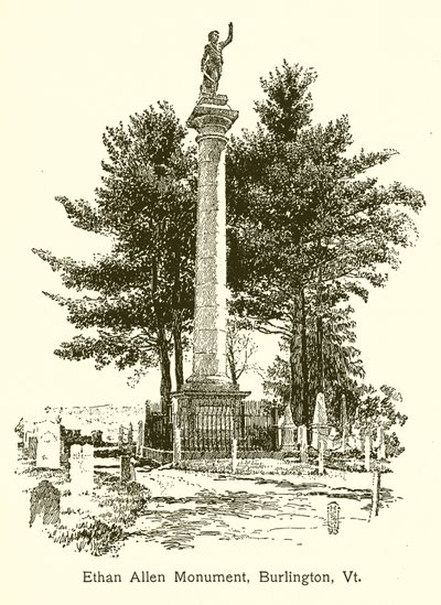 Ethan Allen-monumentet, Burlington, Vt av American School