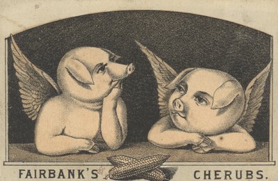 Fairbanks Cherubs, annonse for Fairbank Lard, ca. 1880 av American School
