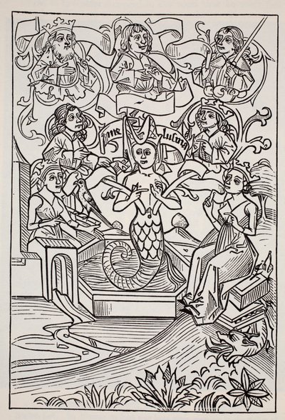 Fay Melusine, fra The World Guide to Gnomes, Fairies, Alves and Other Little People av Thomas Keightley (1789-1872) Publisert 1880 av American School