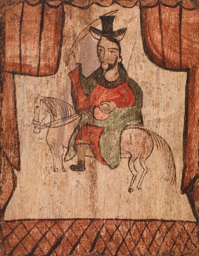 Figur som rir på en hest av American School