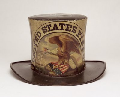 Firemans Parade Hat malt av David Bustill Bowser, ca. 1850 (skinn) av American School