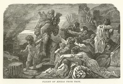 Flight of Aeneas fra Troy av American School