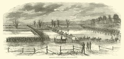 Franklins-divisjon som krysser Rappahannock igjen, desember 1862 av American School