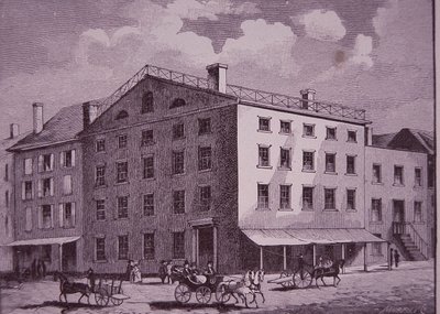 Fraunces Tavern, New York City (gravering) av American School