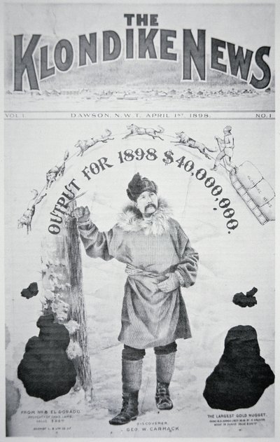 Forsiden av 'The Klondike News' av American School