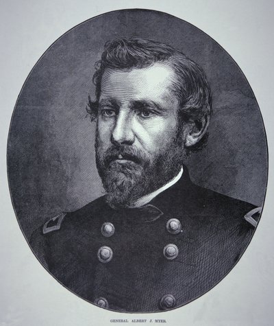 General Albert James Myer (1828-80) (gravering) av American School