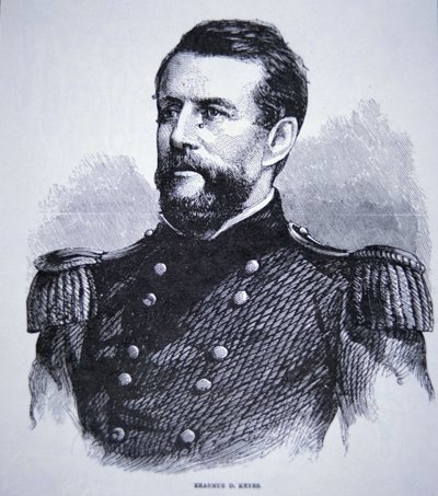 General Erasmus Keyes (1810-95) (gravering) av American School