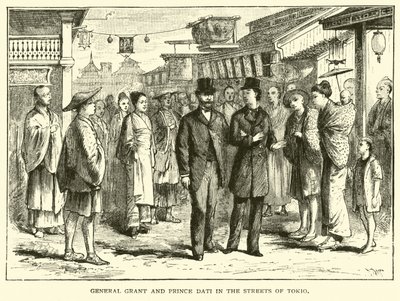 General Grant og Prince Dati i gatene i Tokio av American School