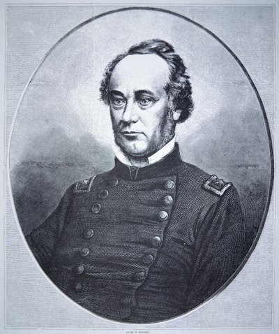 General Henry Wager Halleck (1815-72) (gravering) av American School