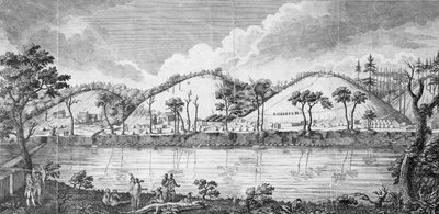 General John Burgoyne (1723-92) i møte med indianerne av American School
