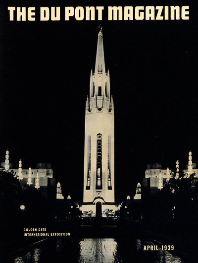 Golden Gate International Exposition, forside av DuPont Magazine, april 1939 av American School