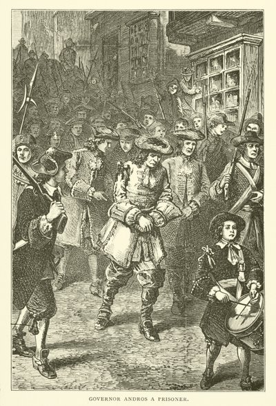 Guvernør Andros en fange, 1689 av American School